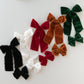 Modern Piggy - Snow | Velvet Statement Ribbon Bow