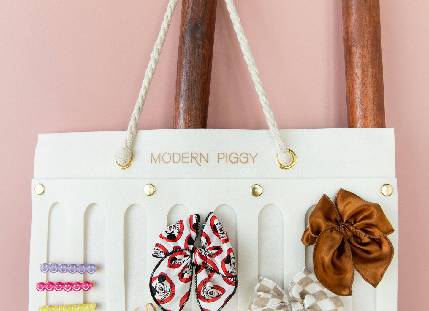 Modern Piggy - Modern Piggy Felt Bow Organizer