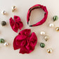 Modern Piggy - Poinsettia | Knotted Headband