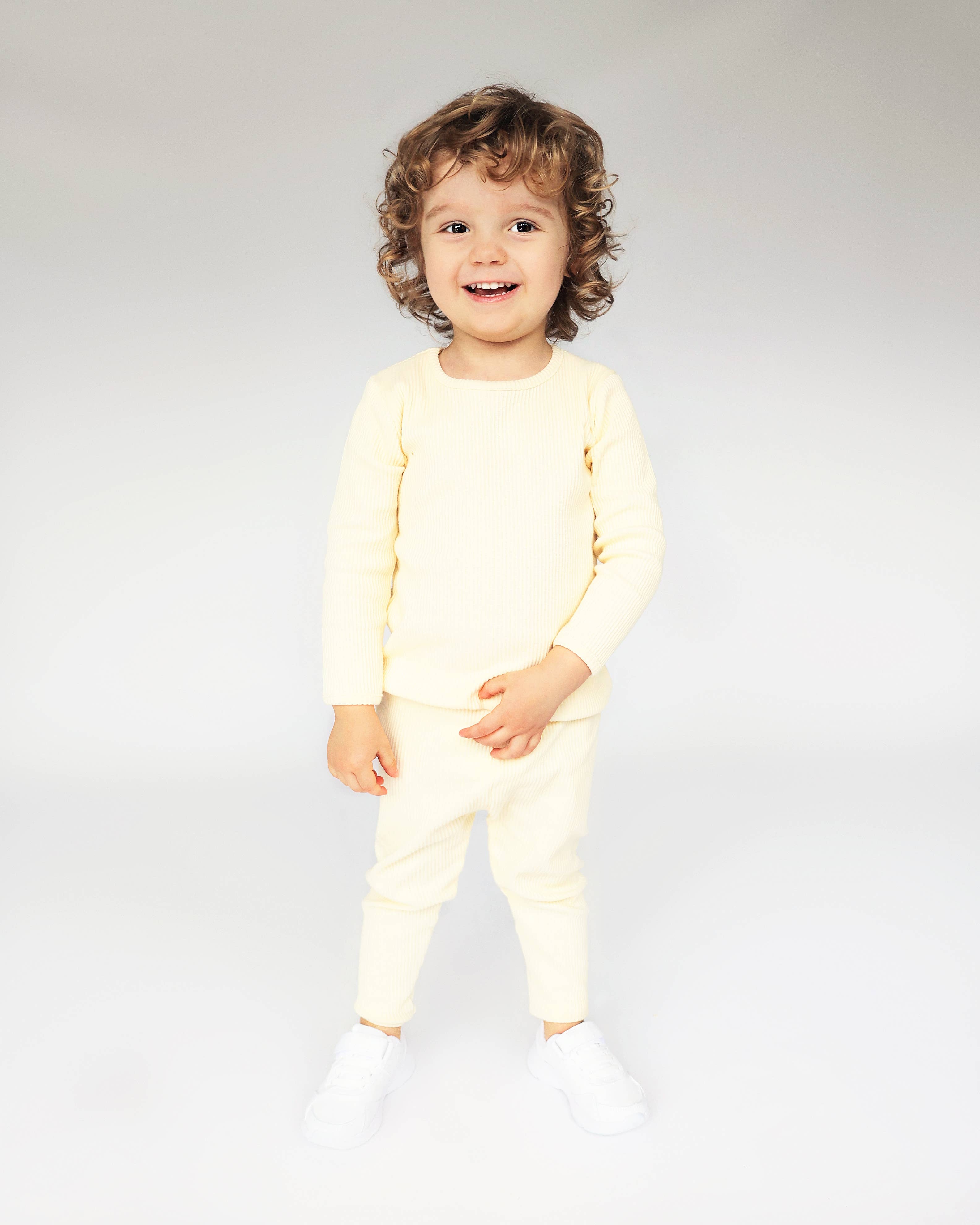 Children s Apricot ribbed lounge set and pajamas Jake Livi s