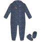 Baby Boys Toggle Sweater Romper and Booties