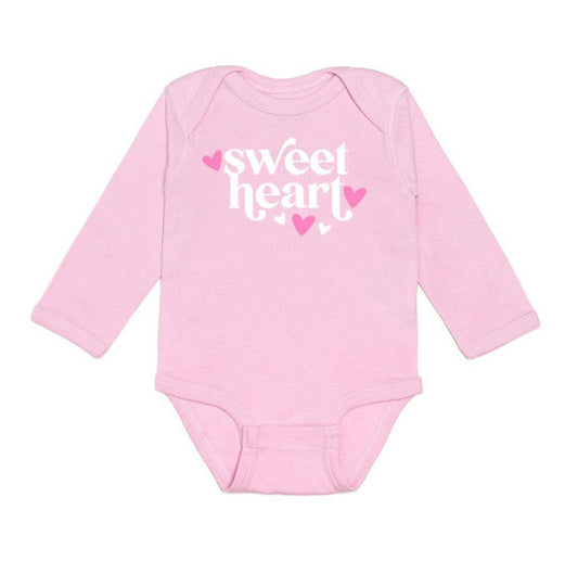 Sweetheart Long Sleeve Bodysuit - Valentine's Day Baby