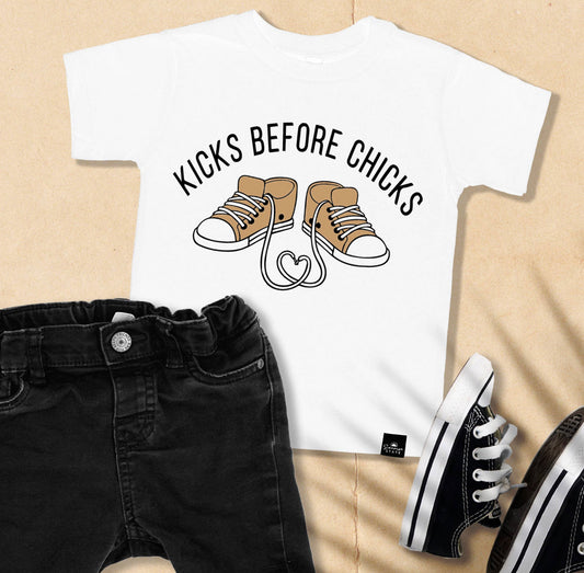 Kicks Before Chicks Boy's T-Shirt