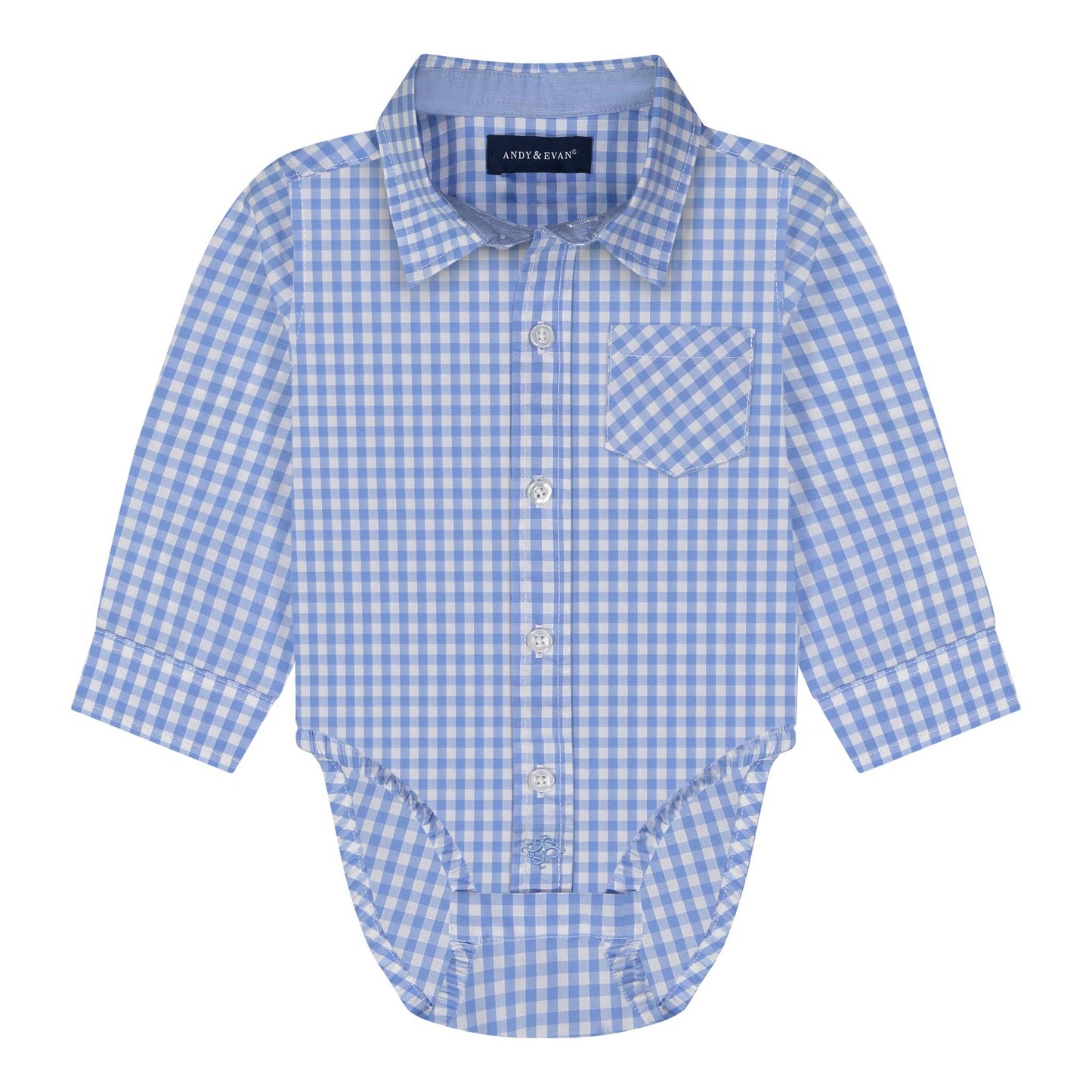 Infant Boys Gingham Button Down Shirtzie™