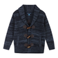 3-Piece Marled Navy Toggle Cardigan Sweater Set